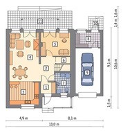 Двухэтажный дом в шоколадных тонах