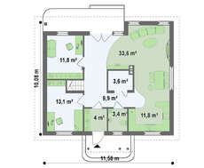 Проект двухэтажного дома площадью 183 кв.м.