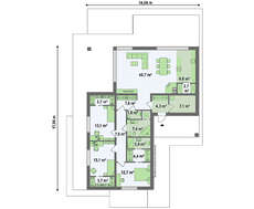 Архитектурный проект строительства большого дома площадью 175 кв.м.
