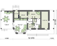 Стильный загородный дом с парной и комнатой отдыха