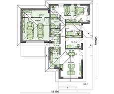 Красивый дом в стиле барнхаус