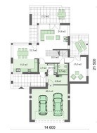 Двухэтажный дом с удобной зоной отдыха