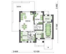 Нарядный жилой дом с уютными балкончиками