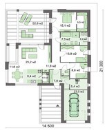 Cовременный жилой дом стильного вида