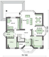 Красивый жилой дом в шоколадных оттенках