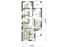 Стильный двухэтажный загородный дом с гаражом