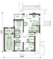 Красивый двухэтажный дом с шикарной гостиной