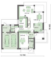 Стильный современный особняк с красивым балконом