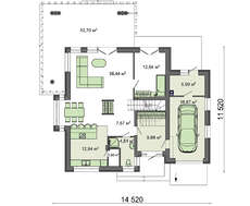 Стильный дом со вторым светом