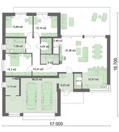 Современный мансардный дом с четырьмя спальнями