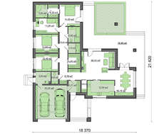 Проект дома на 3 квартиры эталон62.рф хай тек с плоской крышей