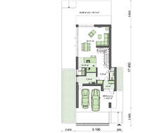 Шикарный двухэтажный узкий дом