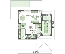 Стильный загородный двухэтажный дом