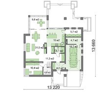 Светлый красивый дом с шикарной террасой