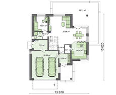 Стильный дом с мансардой и спортзалом