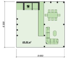 Гостиная-беседка для загородного отдыха