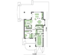 Стильный особняк с пятью спальнями