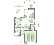 Красивый дом с большой террасой