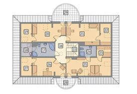 Планировка прекрасного особняка на 322 кв. м с пятью спальнями и гаражом