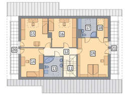 Проект живописного жилого дома с 4 спальнями и гаражом на две машины