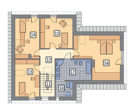 Красивый декорированный кирпичом жилой дом с гаражом и 5 спальнями