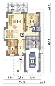 Компактный двухэтажный коттедж на 4 спальни