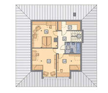 Просторный мансардный дом с уникальным экстерьером