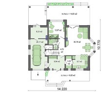 Проект шикарного загородного дома с эркером и красивыми балкончиками