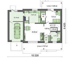 Двухэтажный красивый коттедж с уникальной планировкой