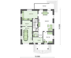 Проект живописного жилого дома с шоколадным декором