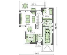 Проект двухэтажного коттеджа со вторым светом