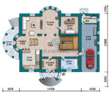 Проект великолепного особняка площадью 430 кв. м в европейском стиле