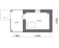 Проект домашней мастерской с подвальным помещением общей площадью 20 кв. м