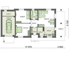 Красивый коттедж со стильной террасой