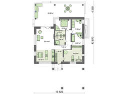 Проект величавого коттеджа площадью 170 кв. м с цокольным этажом