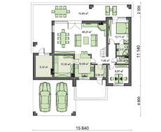 Проект двухэтажного дома для большой и дружной семьи площадью 188 кв. м с четырьмя спальнями