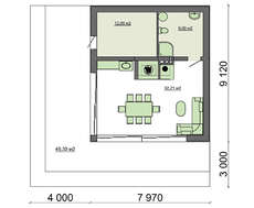 Компактная беседка для дачного участка