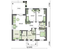 Проект симпатичного коттеджа в европейском стиле