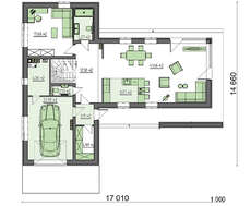 Большой особняк со встроенным гаражом и цокольным этажом
