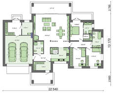 Большой и уютный дом в стиле минимализма для дружной семьи