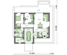Современный дом с просторными террасами