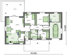 Проект загородного дома площадью 160 кв.м.