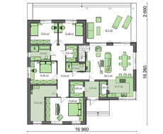 Проект классического дома с мансардой общей площадью 316 кв.м.