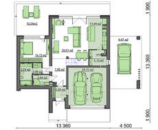 Проект загородного дома площадью 198 кв.м.