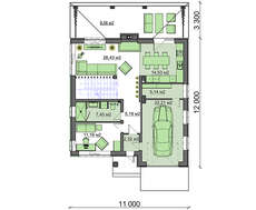 Проект классического двухэтажного коттеджа площадью 193 кв.м.