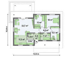 Проект загородного дома с многоскатной крышей