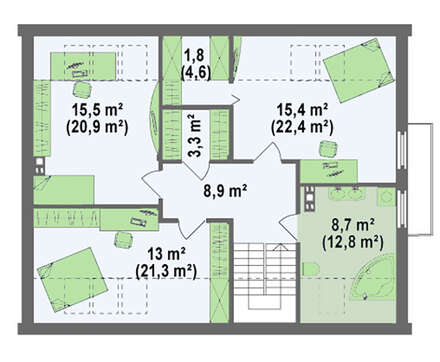 Проект комфортного дома с гаражом