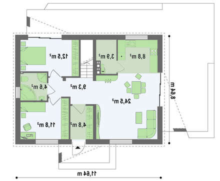 Проект классического дома современной планировки