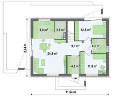 Проект классического дома современной планировки