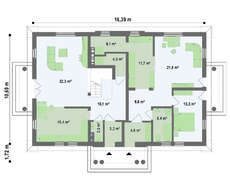 Проект дома на две семьи в стиле усадьбы